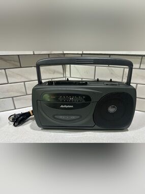 Portable AM/FM Radio Cassette Player - Dark Green